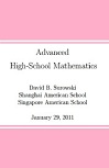 Advanced High School Mathematics by David Surowski